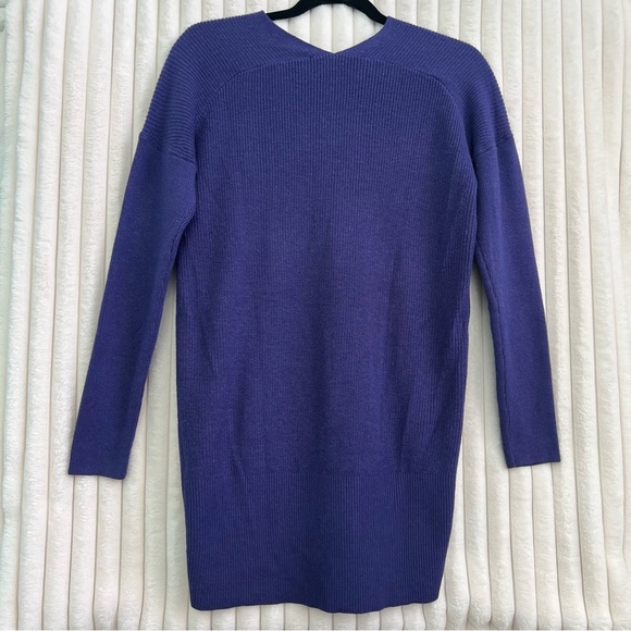 NWT WHBM Tunic Sweater Purple Cashmere Blend Size Small - Picture 2 of 6